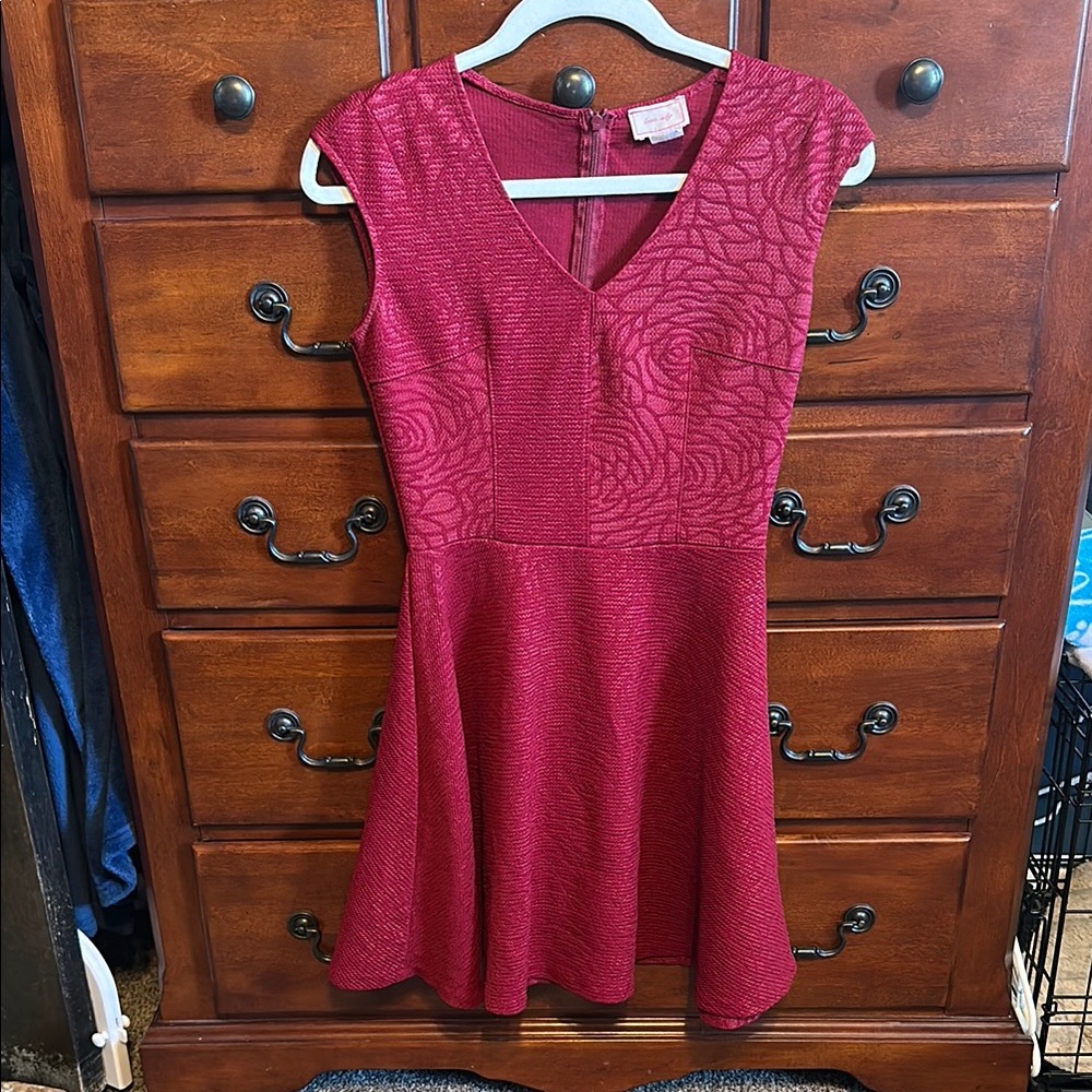 Love Ady Red Floral Dress